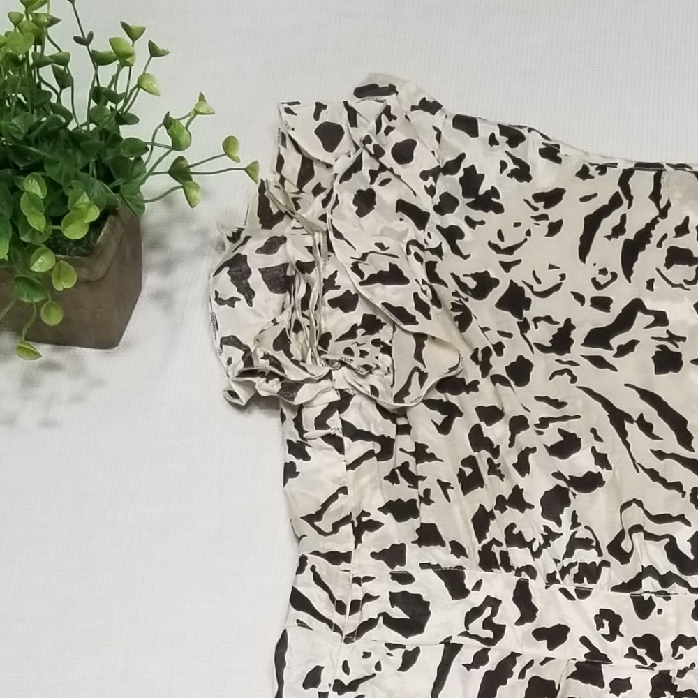 ❤ASOS 8 Animal Print Ruffle Sleeve Dress - Picture 4 of 7